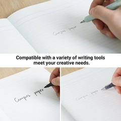 Campus Notebook, A 7mm(0.28in) Ruled, A4, 30 Sheets, 35 Lines, Pack of 5, 5 C…