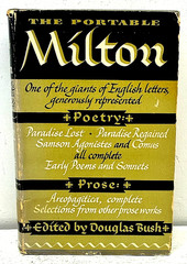 The Portable Milton John Milton 1949 Viking Press HC DJ Douglas Bush Poetry