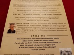 UNCORRECTED PROOF, RARE, LIKE NEW, Barkskins: A Novel by Annie Proulx (2016, TP)