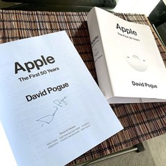 Signed Apple The First 50 Years David Pogue 2026 Hardcover Steve Jobs Tim Cook