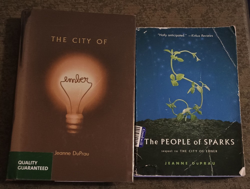 City of Ember + People of Sparks by Jeanne DuPrau book lot