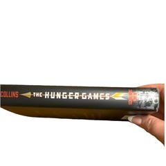 Book Suzanne Collins Hunger Games Hardcover Scholastic 2008 First Edition Dust