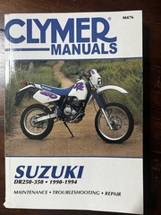 Clymer Suzuki DR250 DR350 1990-1994 Service Repair Manual M476 Motorcycle