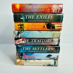 8x William Stuart Long The Australians Series – Historical Fiction HC Book Lot
