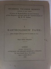 Mr. Ashbee’s Occasional Fac-simile Reprints Limited to 100 Copies 1868 ORIGINAL