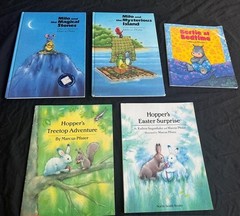 5 MARCUS PFISTER children Picture BOOK LOT series Hopper Milo Bertie Stones Set