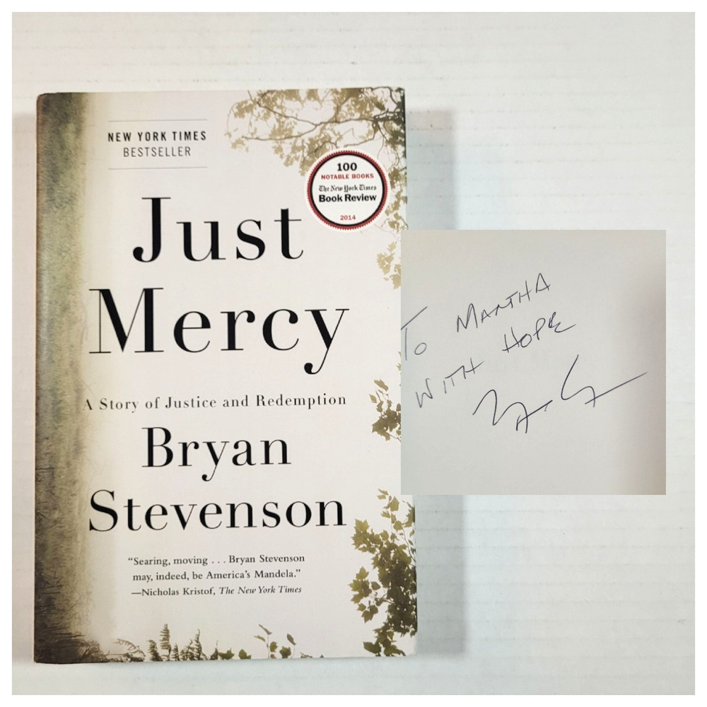 JUST MERCY: STORY OF JUSTICE & REDEMPTION -BRYAN STEVENSON – 2014 – SIGNED – VG+