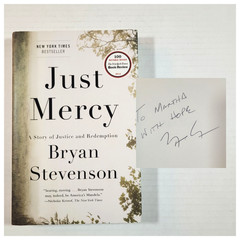 JUST MERCY: STORY OF JUSTICE & REDEMPTION -BRYAN STEVENSON – 2014 – SIGNED – VG+
