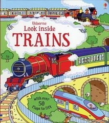 Look Inside Trains Hardcover Alex Frith