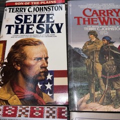 Lot of 8 westerns historical paperbacks by Terry C. Johnston Euc