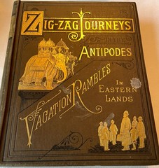 1888 Zigzag Journeys Antipodes 1st Siam Java Illustrated Travel Exploration Gilt