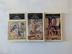 Lot of 3 Vintage Penguin Classics Books Homer Virgil Hesiod Greek Roman