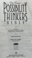 Possibility Thinkers Bible NKJV Schuller Genuine Leather