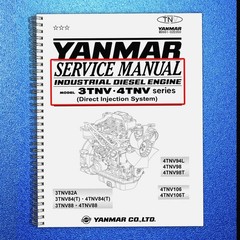 YANMAR 3TNV 4TNV SERIES DIR INJ DIESEL ENGINE SERVICE MANUAL , FOLDOUTS