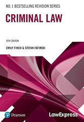Law Express: Criminal Law by Fafinski, Stefan Book The Fast Free Shipping