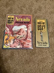 Highlights Which Way USA Nevada 30 Page Puzzle Book and State Map