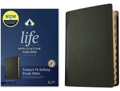 KJV Life Application Study Bible, Third Edition (Genuine Leather, Black, Ind…