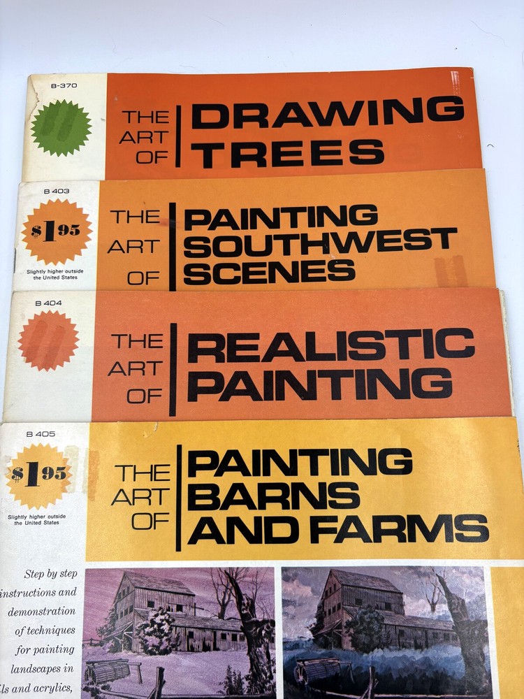 Vintage Grumbacher Art Library Lot 4 Art Instruction Books B370 B403-B405