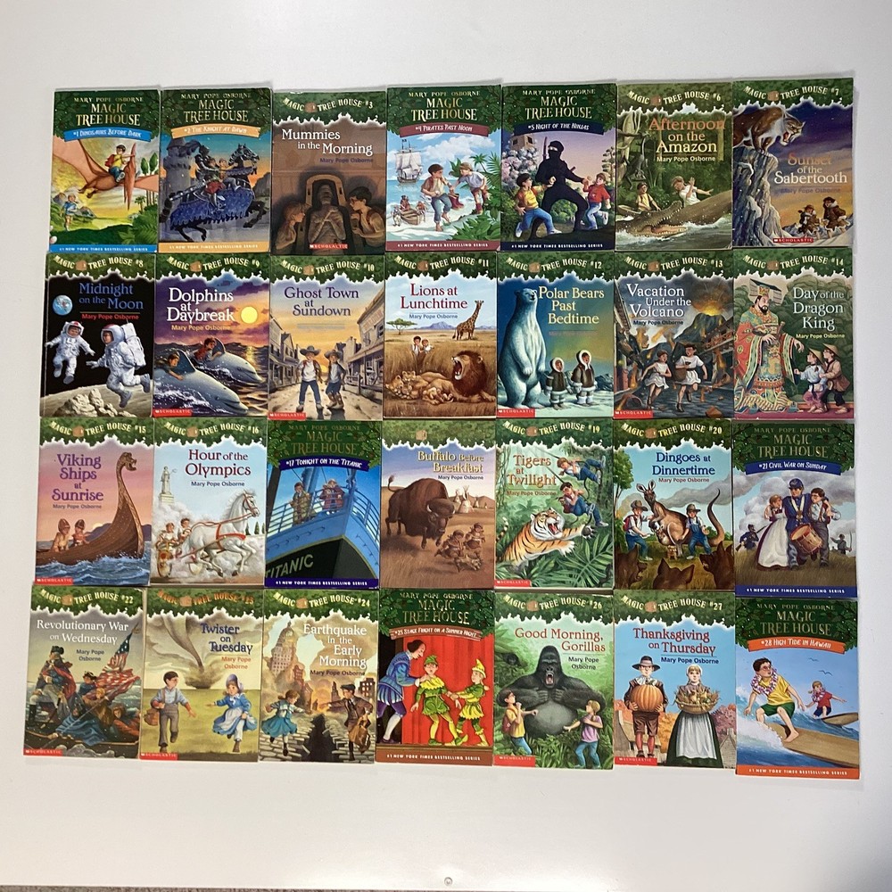 Magic Tree House Lot 28 Books by Mary Pope Osborne Complete Set 1-28