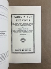 Bohemia And The Cechs; Will S. Monroe, Alpha Editions, (1910) 2019, Facsimile Ed