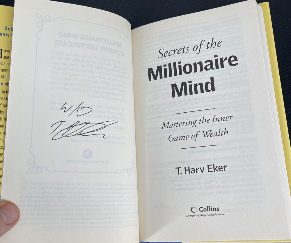 SIGNED FIRST EDITION BOOK – Secrets of the Millionaire Mind T. Harv Eker
