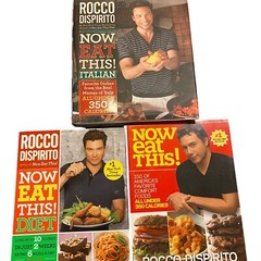 Rocco Dispirito cookbook lot Now eat this Italian comfort foods diet recipe book