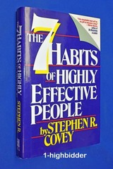 SIGNED STEPHEN R. COVEY Seven Habits of Highly Effective People 1st Ed HCDJ LDS