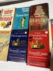 Vintage 60s 70s Paperback Book Lot James Bond Thorne Smith Battle Birds Costain