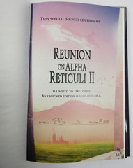 SIGNED Limited 1st ED “Reunion on Alpha Reticuli II” Eric Brown PS HARDBACK DJ