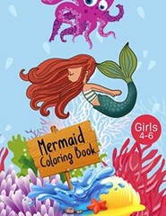 Mermaid Coloring Book Girls 4-6: Cute Nautical Themed Coloring, Dot to Dot, a-,