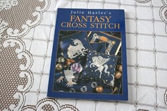 JULIE HASLER FANTASY CROSS STITCH Unicorn Pegasus Zodiac Signs 2000 128 Pages