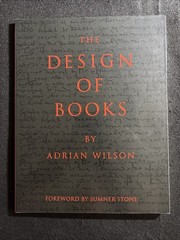 Chronicle Books The Design of Books Adrian Wilson Paperback Design Book