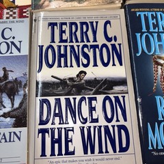 Lot of 8 westerns historical paperbacks by Terry C. Johnston Euc