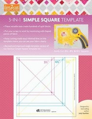 fast2cut 3-in-1 Simple Square Template: Easily Cut 3 1/2 “, 4 1/2 ” & 5 1/2 ” Sq