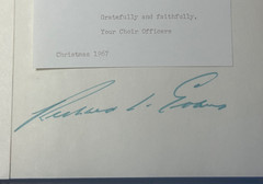 Richard L Evans SIGNED Vol 2 Thoughts for One Hundred Days Open Door Mormon 1967