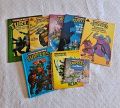 Lot 8 Teenage Mutant Ninja Turtles TMNT Storybook Adventures 1990s 1 POP-UP Vtg