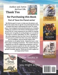 Best Elephants Coloring Book save the Lions 108 Pages 8.5 x 11 for All Ages