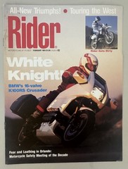 1991 Rider Magazine BMW K100RS 16-Valve Feature – White Knight Article