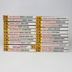 Hard Case Crime Books Lot of 22 (MMPB, Stephen King, Lawrence Block)