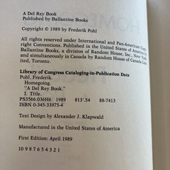 Homegoing By Frederik Pohl 1st Edition Hardcover 1989