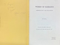 Women of Barbados Amerindian Era to Mid 20th Century (1981 Trade Paperback)