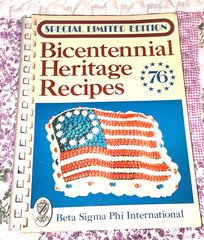 Vtg Cookbook Bicentennial Heritage Recipes Beta Sigma Phi International 1976