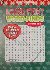 Kappa Large Print Word-Finds Puzzle Books, Largest Selection of Volumes. U-PICK!