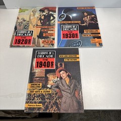 Fashions of a Decade 1920’s – 40’s; Lot Set of 3 books