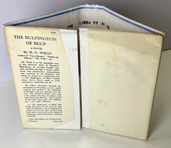 The Bulpington of Blup, HG Wells 1933 HCDJ 1st US edition 1st printing in Mylar
