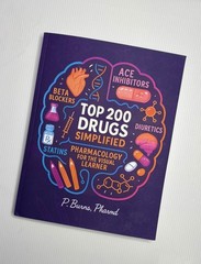 Top 200 Drugs Simplified Coloring Book (P. Burns) | Official Author Direct Copy