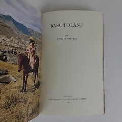 Basutoland by Austin Coates 1966 Vintage Hardcover Lesotho History Africa