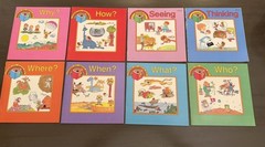 VTG Discovery Toys Question Books Set of 8 Who What Where When Why How 1985