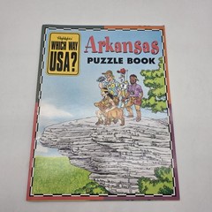 Highlights Which Way USA? Arkansas Illustrated Paperback Puzzle Book With Map
