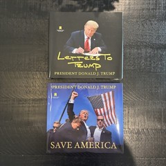 (2x) Donald Trump Book Lot Save America & Letters To Trump Books